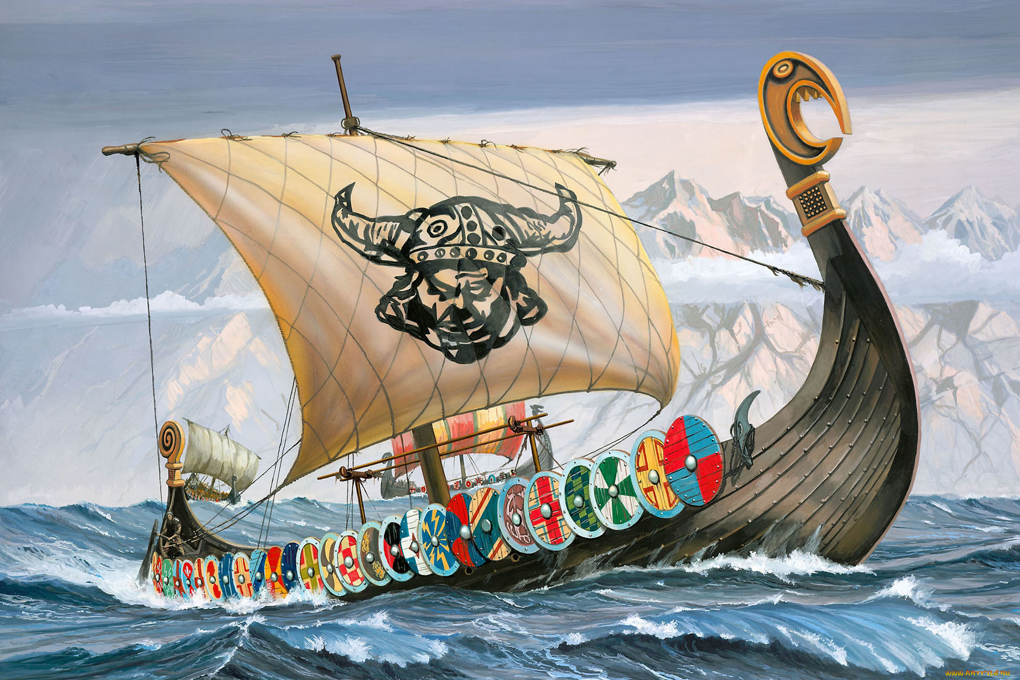 Ладья русичей 5. Viking ship модель корабля Revell. Корабли Драккар норманнов. Дракар корабль викингов. Ладья викингов дракар.